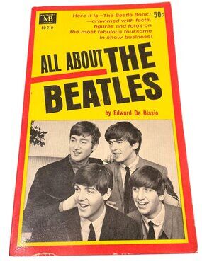 Vtg All About The Beatles Paperback Book By Edward De Blasio 1964 With Photos
